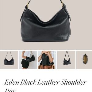 Black Leather Shoulder Bag